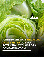 Supplier Taylor Farms is recalling iceberg lettuce shipped to 27 states because of potential contamination with cyclospora, a parasite causing cases of diarrhea across the country. The iceberg lettuce was sent to Alabama, Arkansas, Connecticut, Florida, Georgia, Iowa, Illinois, Indiana, Kansas, Kentucky, Louisiana, Massachusetts, Maryland, Michigan, Missouri, Mississippi, North Carolina, New Hampshire, New Jersey, Ohio, Oklahoma, Pennsylvania, South Carolina, Tennessee, Texas, Virginia and Wisconsin.